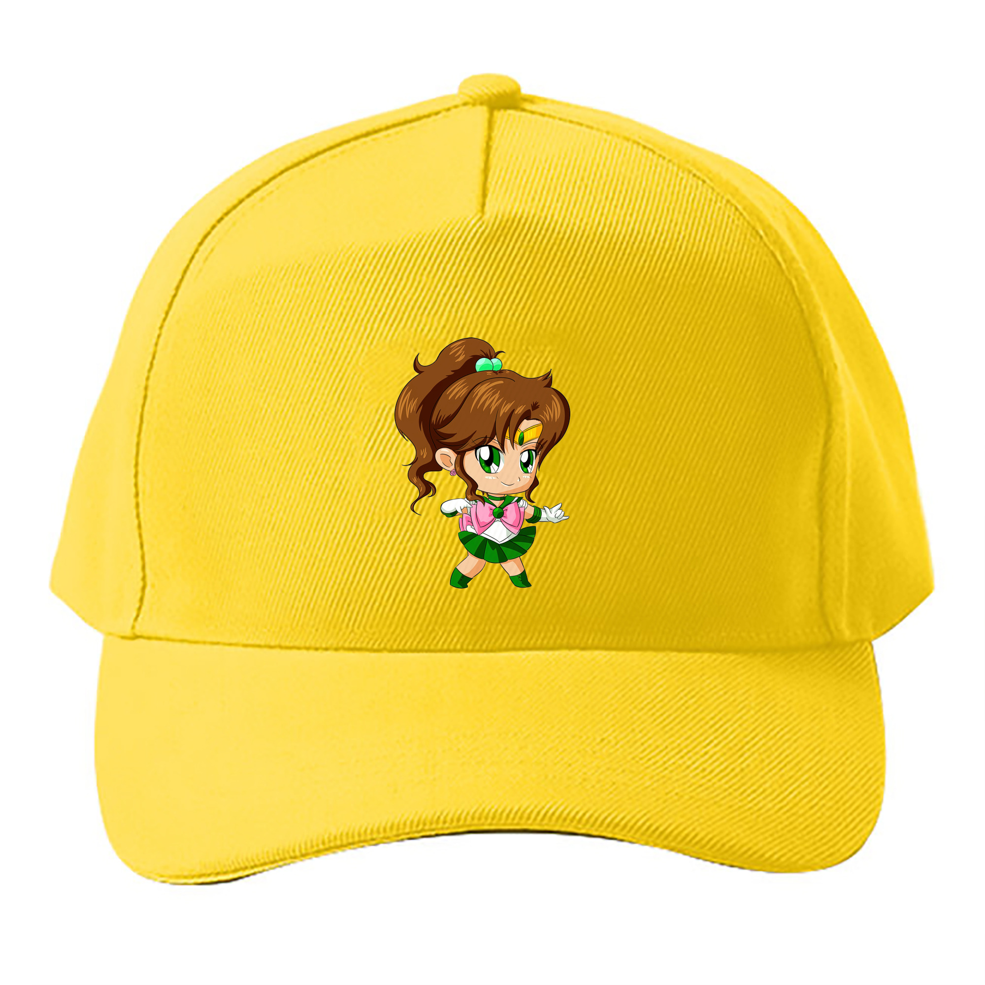 （画像用） 美少女戦士セーラームーン 木野 まこと きの まこと Sailor Moon Kino Makoto （セーラージュピター；Sailor Jupiter） ベースボールキャップ 綿100％ 男女兼用 帽子 スポーツ